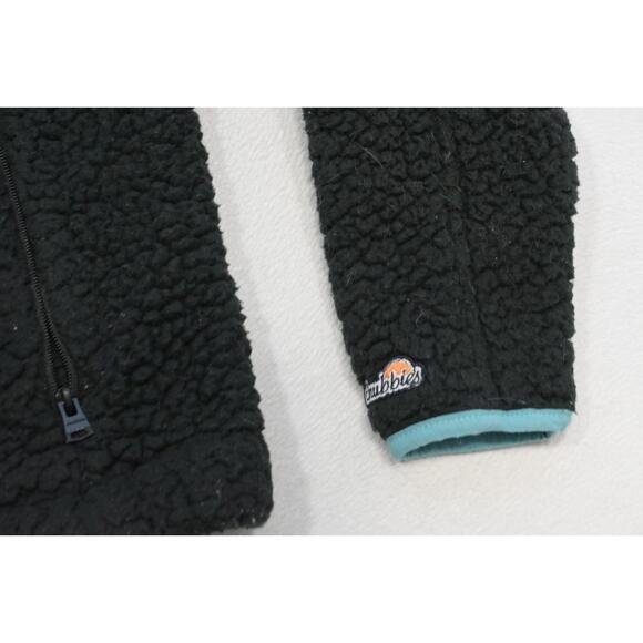 Chubbies Sherpa Jacket Black Fleece Mens Size Small - Picture 6 of 9